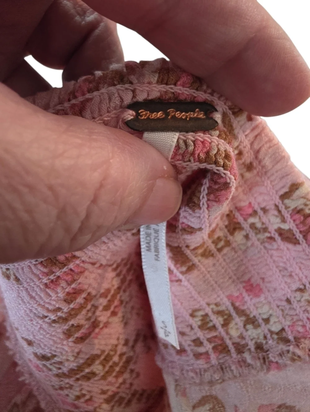 Free People Hilary Pink Floral Printed Blouse Size Small